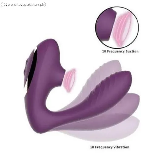 2 In 1 Clitoral Sucking Vibrators With 10 Sucking