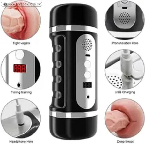 2 In 1 Vibrator Mouth Masturbator Cup