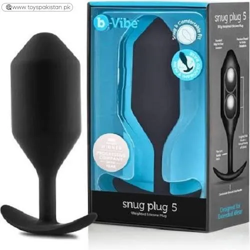 B-vibe Snug Plug 5, Weighted Silicone Butt Plug