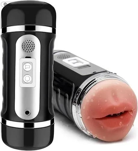 2 In 1 Vibrator Mouth Masturbator Cup