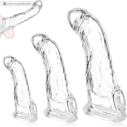 3 Sizes Reusable Penis Sleeve