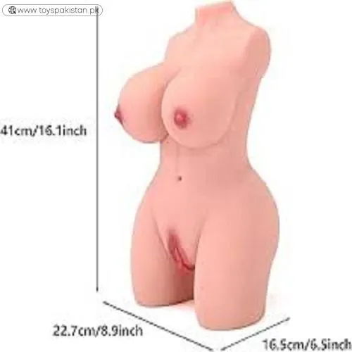 2.65Lb Male Sex Doll Torso With Pussy Anal & Soft Boobs 2 In 1