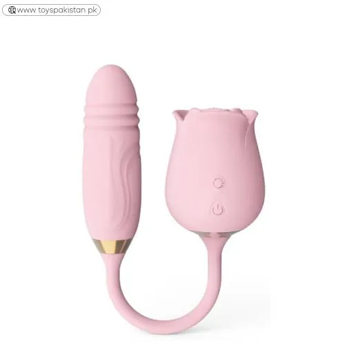 Dual-Head Rose Massager Vibrator Dildo