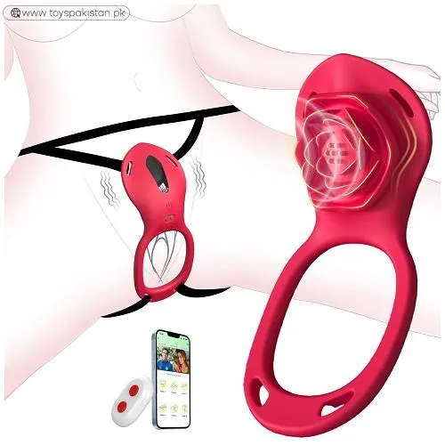Couples Rose App Remote Control Wearable Vibrator