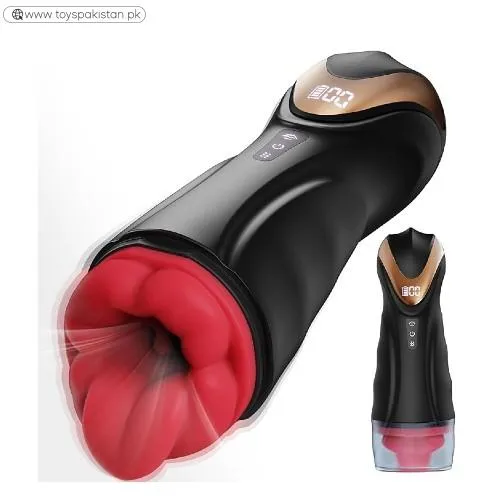 Male Masturbator Sex Toys with Real Lips & Tongue