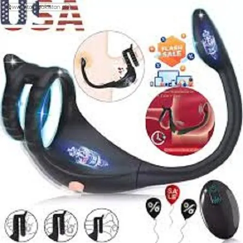 Vibrating Cock Ring Taint Stimulator With Mini Bullet