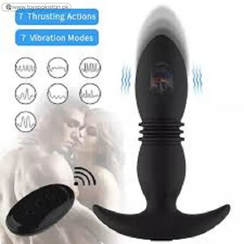 Thrusting Anal Vibrator With Remote