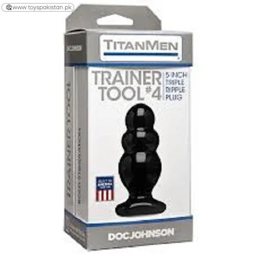 Doc Johnson Titanmen Master Tool Triple Ripple Plug