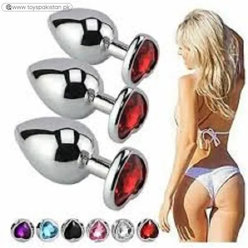 3 Pcs Set Luxury Metal Butt Plug Toys