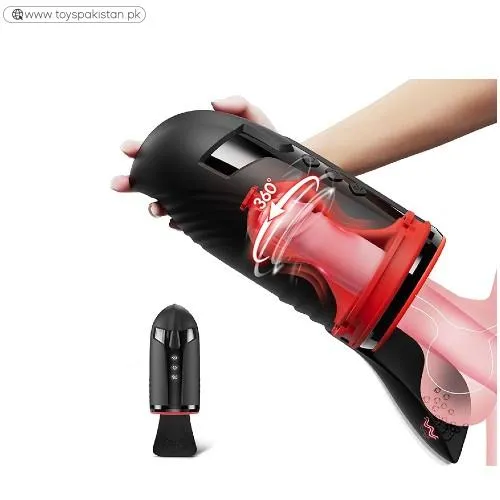 Male Masturbator Penis Pump with Testicle Vibrator