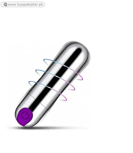 Silver Mini Vibrator Bullet Vibrator with 10 Powerful Vibration