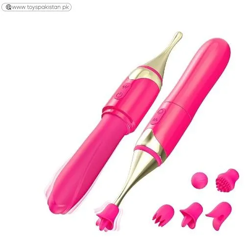 Clitoral & G Spot Vibrator Wand Adult Rose Sex Toys for Women