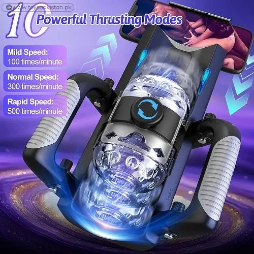 Hands Free Pocket Pussy With 12Cm Blowjob Machine