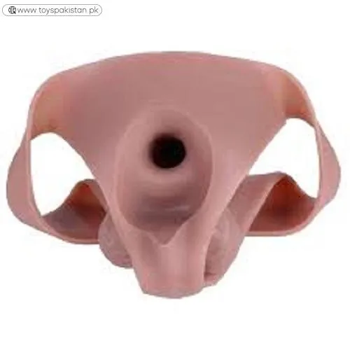 Male Harness Hollow Dildo Enlarge Penis Sleeve
