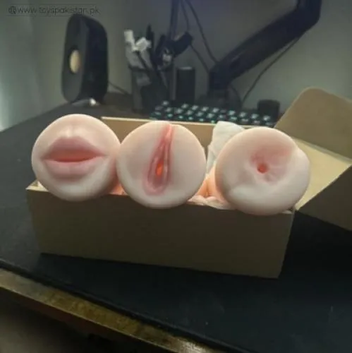 Pack of 3 Pocket Pussies Sex Toys for Men