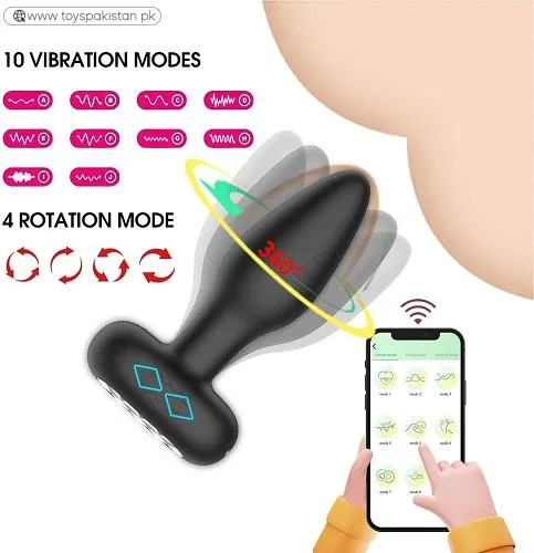 Strong Vibrating Butt Plug With Remote Control