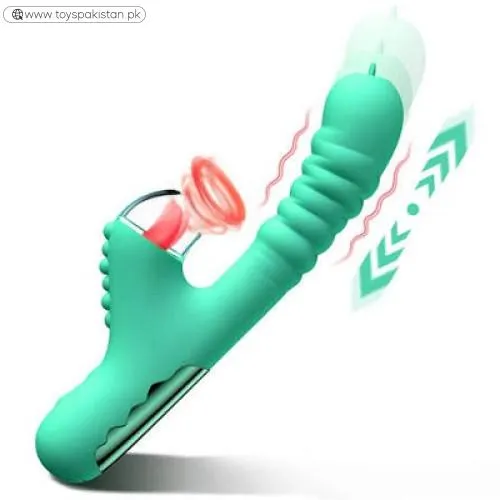 Thrusting Dildo Vibrator With Tapping