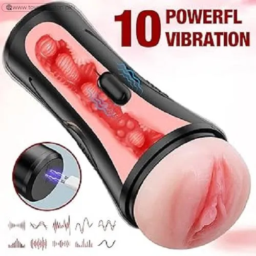 Vibrating Male Masturbator Pocket Pussy